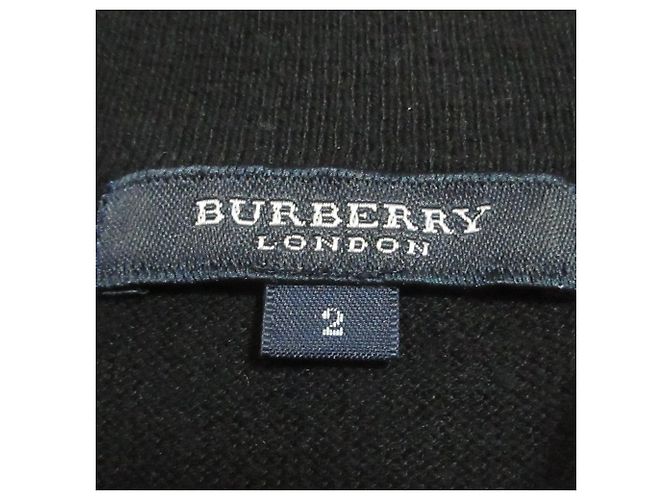 Top de punto de manga corta Burberry Negro - vista 8