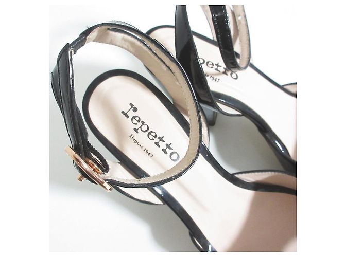 Autre Marque Sandali in vernice Repetto Nero - vista 7