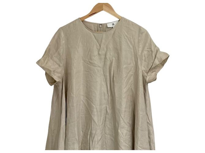 Autre Marque Vestido largo de mezcla de lino Banana Republic - vista 3