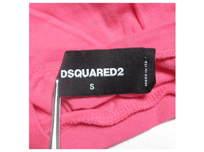Autre Marque Camiseta de algodón con estampado de logo Dsquared2 Rosa - vista 4