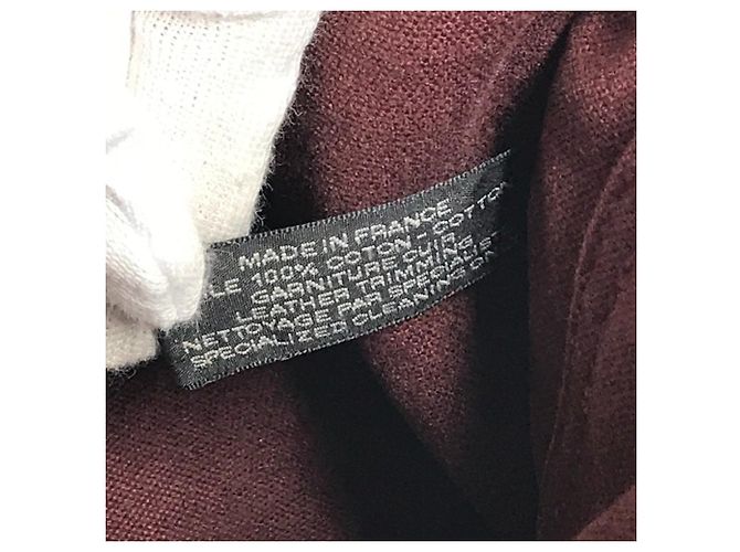 Hermès HERMES Halb-Leder Foule PM Tasche Rot Bordeaux - Ansicht 11