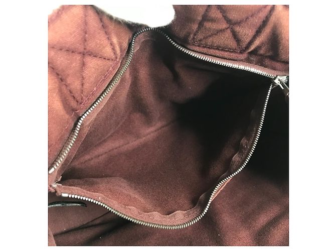 Hermès HERMES Halb-Leder Foule PM Tasche Rot Bordeaux - Ansicht 12