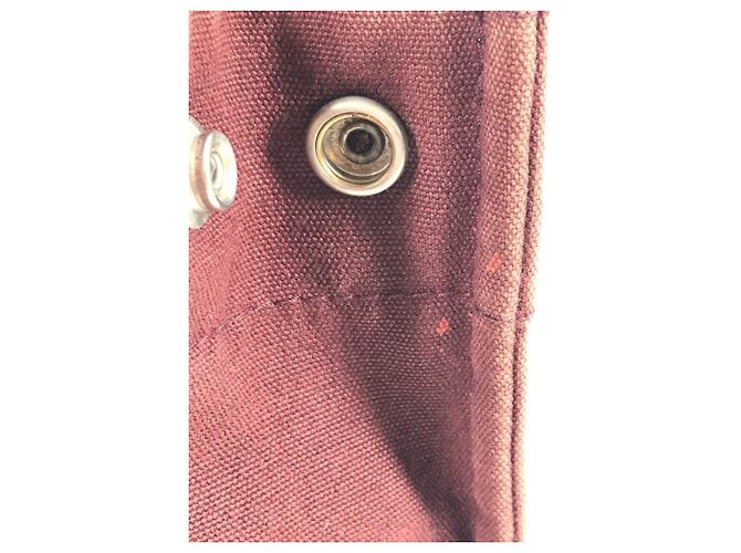 Hermès HERMES Halb-Leder Foule PM Tasche Rot Bordeaux - Ansicht 15