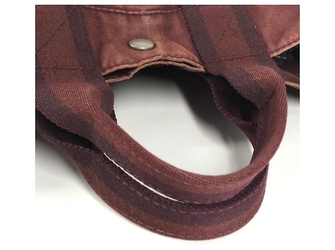 Hermès HERMES Halb-Leder Foule PM Tasche Rot Bordeaux - Ansicht 8