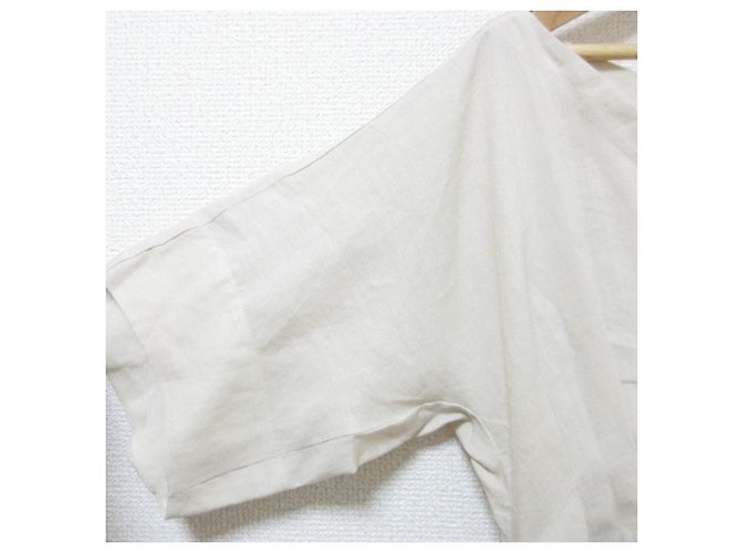 Sybilla Leinen Cocoon Kleid Beige - Ansicht 7