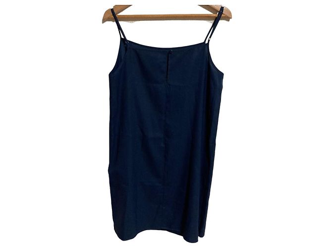Autre Marque Triacetatkleid mit engen Rüschen Grace Continental Blau Marineblau - Ansicht 4