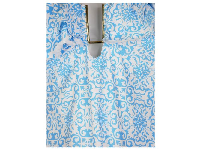 Melissa Odabash Blauer Blumen-Bandeau-Badeanzug - Größe UK 12 - Ansicht 2