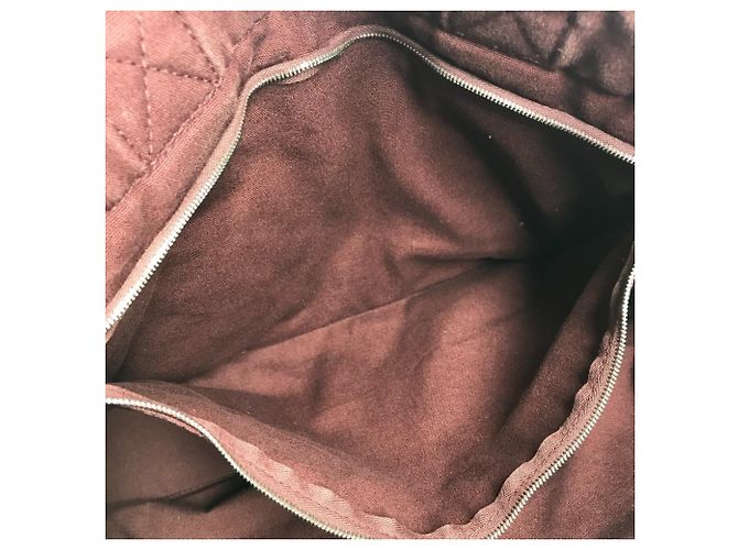 Hermès Foule MM Tote Bag aus Halb-Leder Rot Bordeaux - Ansicht 14