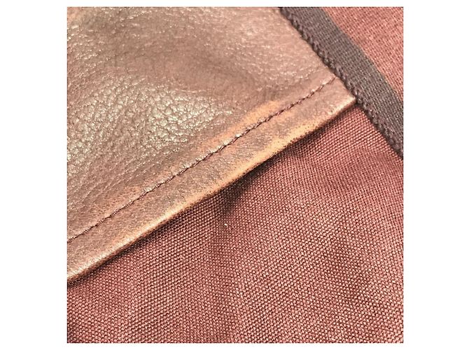 Hermès Foule MM Tote Bag aus Halb-Leder Rot Bordeaux - Ansicht 15