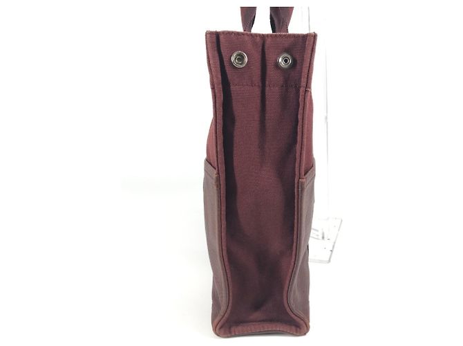 Hermès Foule MM Tote Bag aus Halb-Leder Rot Bordeaux - Ansicht 4