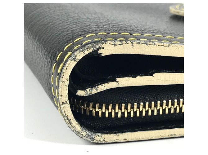 Billetera Bifold Compacta con Cremallera Suhali Louis Vuitton Negro - vista 6