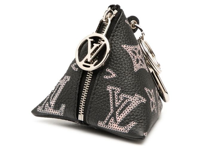 Charm Berlingo in Monogram Mahina di Louis Vuitton Nero Rosa - vista 2