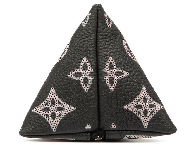 Charm Berlingo in Monogram Mahina di Louis Vuitton Nero Rosa - vista 3