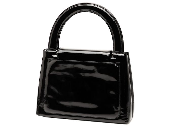 Chanel Black Patent Kelly Top Handle Flap - Ansicht 2