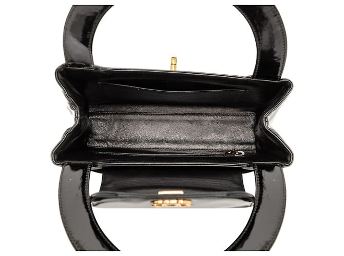 Chanel Black Patent Kelly Top Handle Flap - Ansicht 4