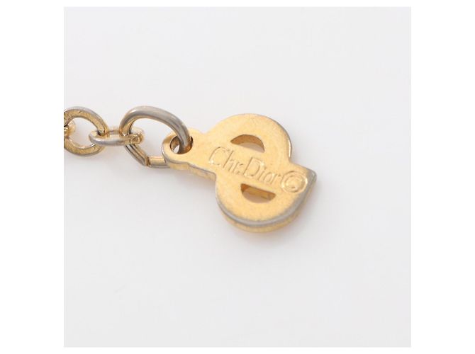 Collana con logo CD Christian Dior placcata in oro D'oro - vista 4