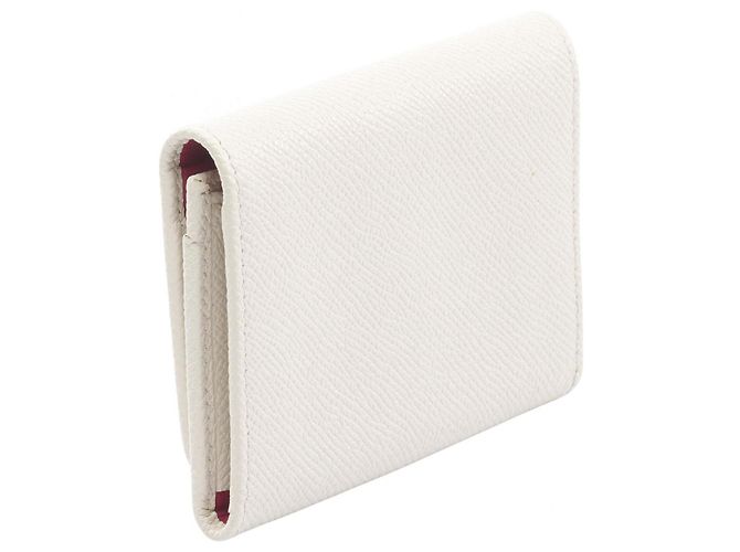 Bulgari Porta tarjetas de visita de cuero blanco Bvlgari - vista 2