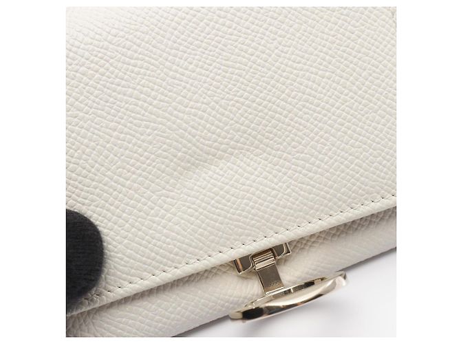 Bulgari Porta tarjetas de visita de cuero blanco Bvlgari - vista 5