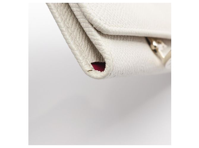 Bulgari Porta tarjetas de visita de cuero blanco Bvlgari - vista 6