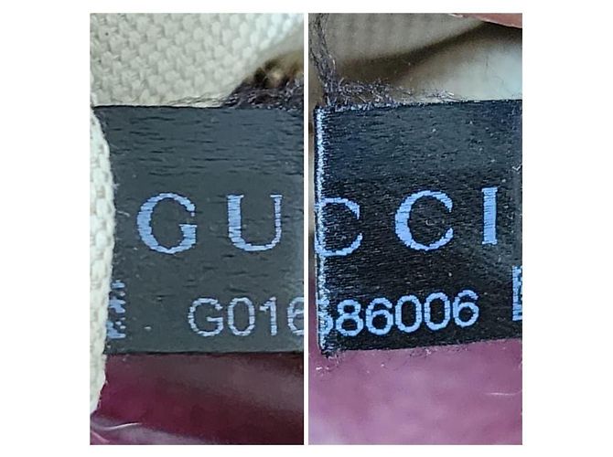 Bamboo Gucci Bolso de compras mediano de cuero texturizado con asas de bambú - Burdeos - vista 13