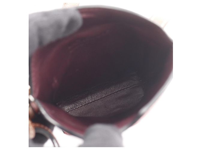 Borsa a Spalla Gate Pocket di Loewe Marrone Rosso - vista 3