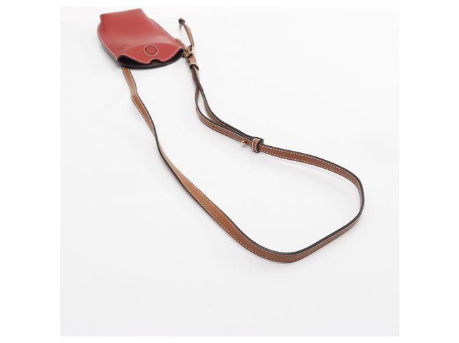 Borsa a Spalla Gate Pocket di Loewe Marrone Rosso - vista 8