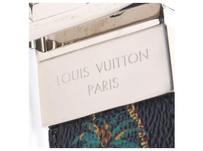 Cintura Santur Damier 40mm da uomo Louis Vuitton Nero Multicolore - vista 4