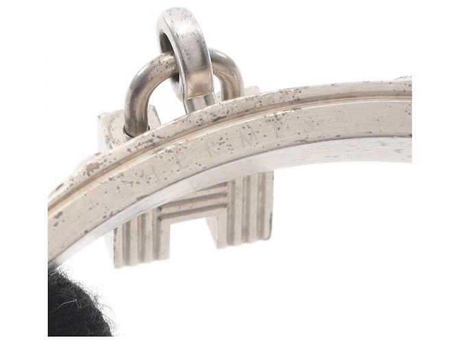Bracciale Kelly Hermès in pelle verde e acciaio Argento - vista 4