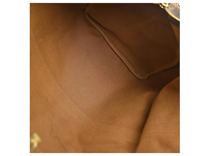 Borsa Keepall Bandoulière Louis Vuitton Monogram Canvas 55 Marrone - vista 3