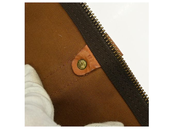 Borsa Keepall Bandoulière Louis Vuitton Monogram Canvas 55 Marrone - vista 5