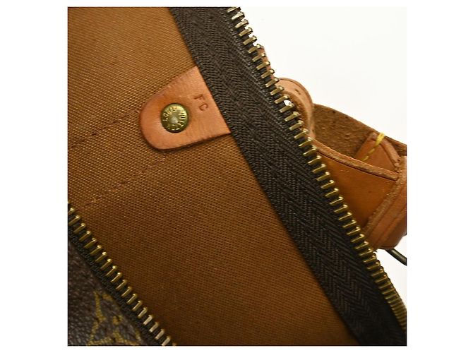 Borsa Keepall Bandoulière Louis Vuitton Monogram Canvas 55 Marrone - vista 6