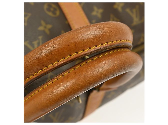 Borsa Keepall Bandoulière Louis Vuitton Monogram Canvas 55 Marrone - vista 7