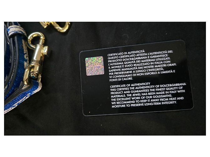 Borsa a mano Dolce & Gabbana Sicily in pelle blu - vista 9