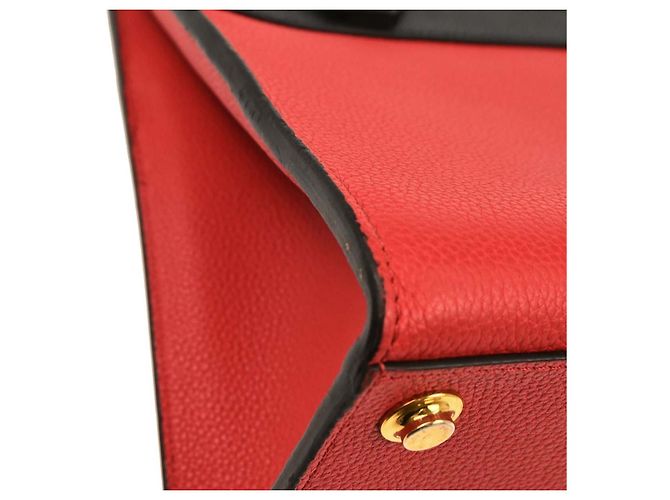 Borsa City Steamer in pelle PM Louis Vuitton Rosso - vista 7