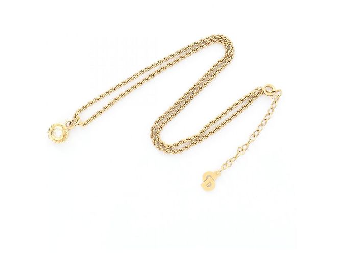 Collana in strass placcata oro Christian Dior D'oro - vista 3