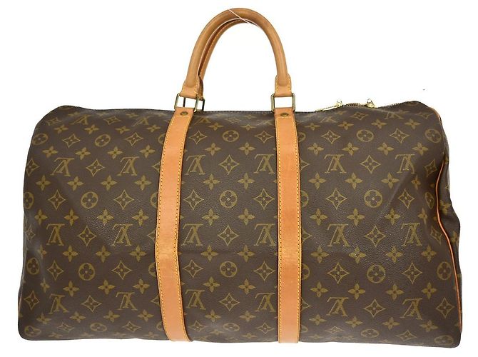 Louis Vuitton Keepall Monogram Canvas 50 Marrone - vista 2