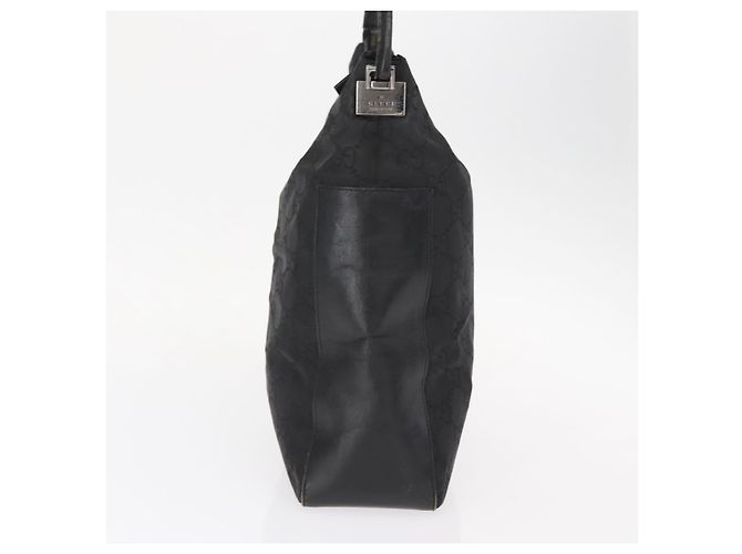 Gucci Vintage Hobo GG Canvas and leather Medium Nero - vista 4