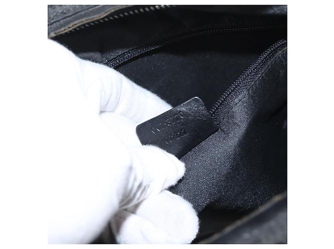Gucci Vintage Hobo GG Canvas and leather Medium Nero - vista 7