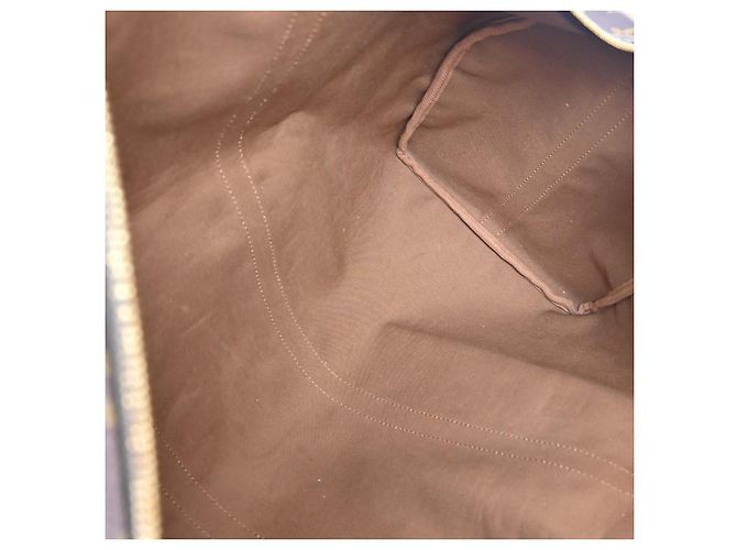 Borsa Keepall Bandoulière Louis Vuitton in tela Monogram 55 Marrone - vista 3