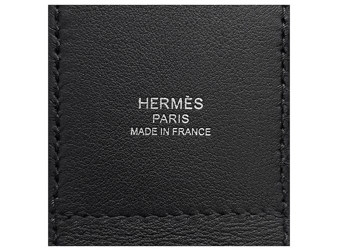 Kelly Cinghia a spalla in pelle Swift nera di Hermès Nero - vista 7