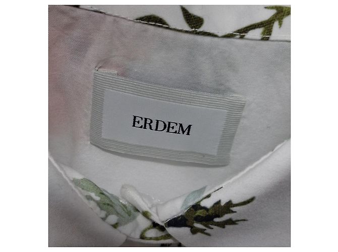 Mini abito camicia a stampa floreale Erdem in cotone multicolore - vista 3