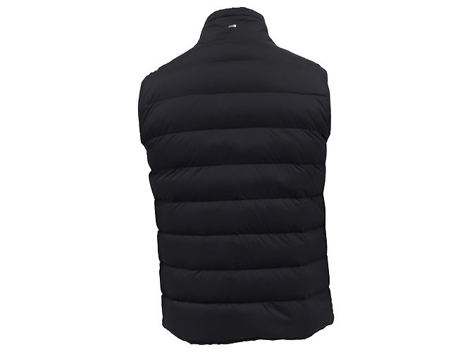 Gilet imbottito con zip Herno in poliamide nera con tasche Nero - vista 4
