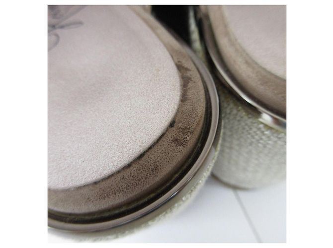 Autre Marque Sandali con zeppa in suede Ginza Kanematsu Marrone Beige - vista 11