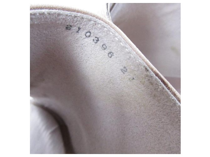 Autre Marque Sandali con zeppa in suede Ginza Kanematsu Marrone Beige - vista 8