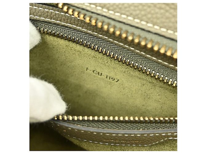 Luggage Céline Bolso de viaje Celine de cuero liso micro Castaño - vista 5