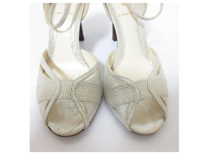 Fendi High Heel Sandalen Silber - Ansicht 2