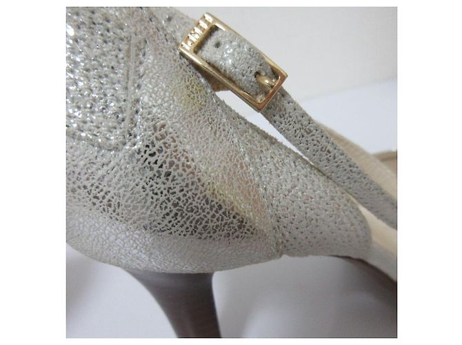 Fendi High Heel Sandalen Silber - Ansicht 9