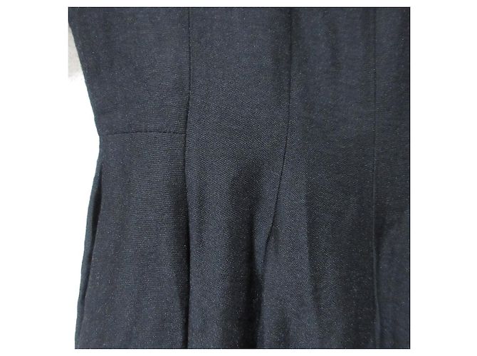 Glänzendes Botanisches Kleid Sybilla Schwarz - Ansicht 6