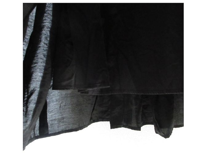 Glänzendes Botanisches Kleid Sybilla Schwarz - Ansicht 8
