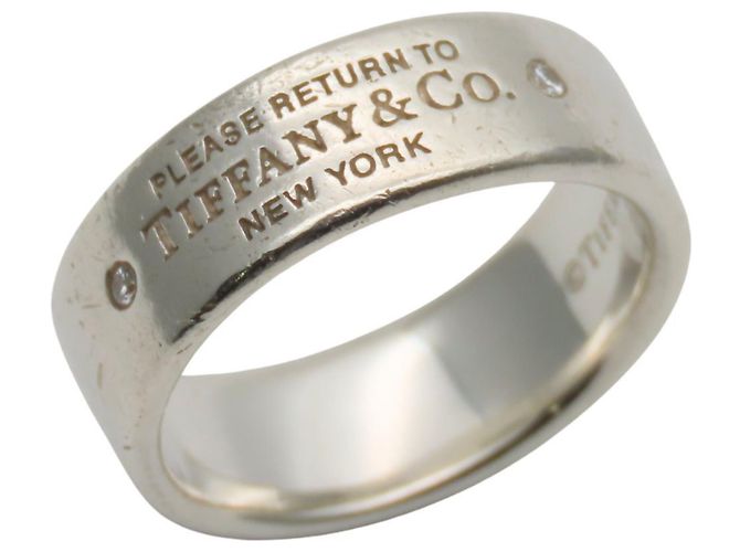 Anello di Ritorno a Banda Stretta Tiffany & Co. Argento - vista 11